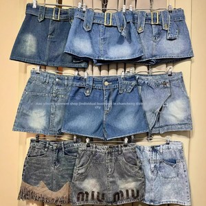 Nouvelle Arrivée 2026 – Mini-<span class=keywords><strong>jupe</strong></span> cargo en jean délavé taille <span class=keywords><strong>haute</strong></span> pour femme, style Y2K multi-poches, idéale pour le streetwear et les tenues décontractées quotidiennes - Product Image 2
