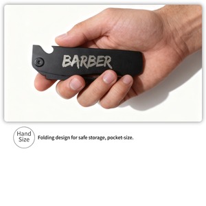 Pettine per barba da uomo portatile pettine in metallo a denti sottili per la toelettatura dei baffi - Product Image 4