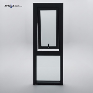 Finestra a Battente Verticale in Alluminio dal Design Moderno, con Vetro Temperato a Taglio Termico per Case - Product Image 1