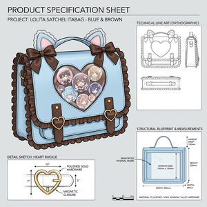 Sac à bandoulière personnalisé Kawaii Ita Bag avec fenêtre transparente en forme de cœur pour badges et figurines, idéal pour les sorties urbaines des étudiants - Product Image 5