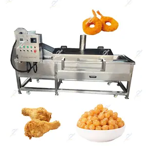 Industrial Fryer Equipment Frier Frites Snacks Seaweed Fried Sheets Slice Seafood Product Frying Machine
