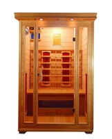 Salle de sauna infrarouge traditionnelle en cèdre rouge, équipement de spa, sauna sec à vendre