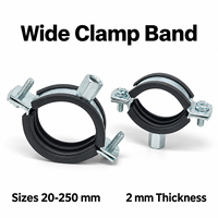 Support de fixation robuste en acier galvanisé pour tuyaux, pince de suspension pour systèmes de drainage et de plomberie industriels