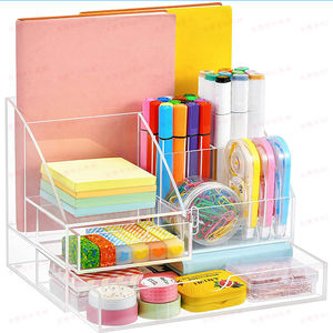 9 scomparto in acrilico da scrivania Organizer forniture e strumenti per la casa accessori per la scrivania - Product Image 3