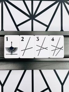 Luxury Art Deco Style American Mahjong Set, Geometric Engraved Acrylic Mahjong Tiles, <b>Retro</b> <b>Decor</b> Art Themed Game Set, Premium H - Product Image 2