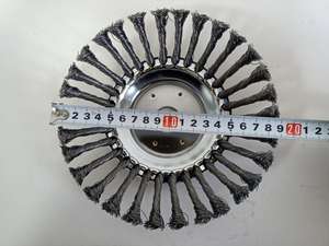 Cabezal de corte de cepillo de rueda de alambre de acero de 8 pulgadas | Cepillo de malezas resistente compatible <span class=keywords><strong>con</strong></span> <span class=keywords><strong>desbrozadora</strong></span> y desmalezadora - Product Image 6