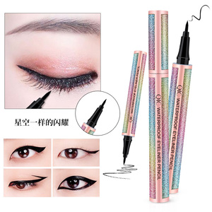 Crayon Eyeliner Scintillant Imperméable Noir Longue Tenue Anti-Bavures Gel pour Yeux Ailés - Product Image 4