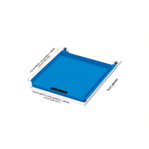Fami Pull-Out Shelf For Full Extension <b>Cabinets</b> 435X475 Mm Blue Ral5012 <b>Tool</b> <b>Cabinet</b> Accessory - Product Image 3