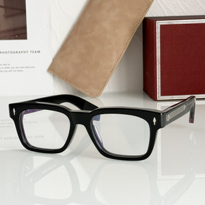 Lunettes unisexes de luxe et tendance, faites à la main, en acétate surdimensionné, monture carrée à bordure complète, à la mode - Product Image 3