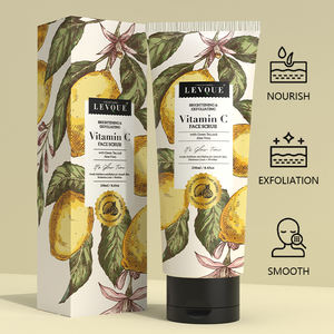 Özel etiket nazikçe peeling vücut fırçalayın C vitamini Ester parlatma ve radyant görünümlü ten cilası - Product Image 3