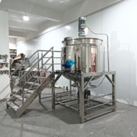 Ligne de production de détergent liquide Mélangeur et broyeur d'alimentation Mélangeur huile-eau Équipement de mélange Machine de fabrication de savon liquide