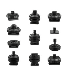 Adaptateur de fixation rapide en alliage d'aluminium Tengdafei pour appareil photo, avec vis 1/4-20 à tête ronde pour montage sur griffe porte-accessoires - Product Image 4