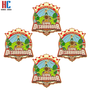 Pin de solapa esmaltado personalizado de fábrica con 20 años de experiencia, insignia Desbravadores Path Finder Colombia, para Campori Cristianos Adventistas - Product Image 2