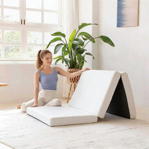 <span class=keywords><strong>Matelas</strong></span> en mousse à mémoire de forme pliable à trois volets, prix d'usine, <span class=keywords><strong>matelas</strong></span> simple pliable de 4 pouces avec housse pliable et lavable, pour voyage et camping - Product Image 6