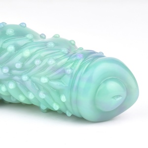 Extensor de Pene de Silicona Luminoso de 6 Pulgadas con Anillo para Pene, Partículas de Masaje Suaves, Juguetes Sexuales Masculinos para Agrandar el Pene - Product Image 2