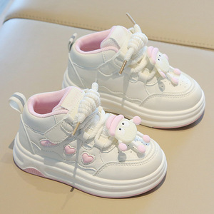 Zapatillas de Lona de Caña Alta para Niños, Primavera-Otoño 2026, Antideslizantes, con Suela Suave, Casuales, para Niños y Niñas - Product Image 4