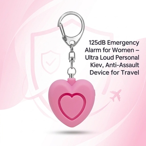 Sirena d'Emergenza 125dB Portachiavi per Donne - Allarme Compatto per Autodifesa per Spaventare l'Attentatore e Avvisare gli Altri - Product Image 1