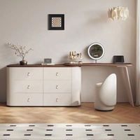 Meubles de chambre à coucher Vanité Smart Moderne Simple Multi-fonctionnelle Princesse Coiffeuse Armoire Latérale Maquillage Vanités Avec Miroir