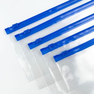 Transparent Zipper Bag Rectangle 12 Silk PE Self Sealing For Student Stationery And Food Storage - Product Image 3