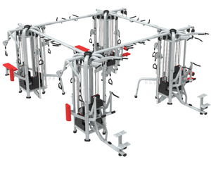 16 Person Multi Station Cable Integrated Workout Rack Built In <b>Pull</b> <b>Up</b> <b>Bar</b> For Group Training Fitness Base - Product Image 5