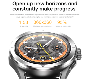 Reloj Inteligente S4 Ultra con Pantalla TFT de 1.53 Pulgadas, Rastreador GPS, Respuesta a Llamadas, Monitoreo del Sueño, Pronóstico del Tiempo, Calculadora, IP67, RDFit - Product Image 2