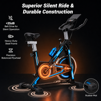 Vélo de spinning de haute qualité pour l'entraînement cardio à domicile avec moniteur numérique