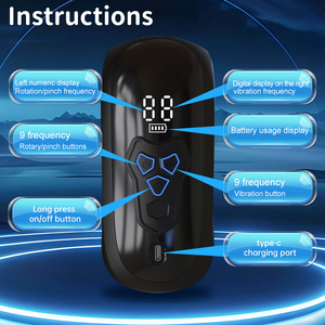 Masturbateur masculin automatique 3-en-1 avec 9 modes de rotation et fonction de pétrissage, Godet de masturbation portable pour hommes adultes - Product Image 5