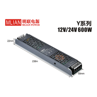 Alimentation à découpage AC/DC ultra-mince 12V 60W-400W à double tension constante pour LED, idéale pour usage en laboratoire