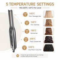 Plancha de Pelo Eléctrica Torlin Factory, Color Gris Plateado, con Iones Negativos PTC, para Uso en Hoteles, Cuidado del Cabello, Plancha Plana para Cabello Corto, 450 Grados, Plancha Delgada