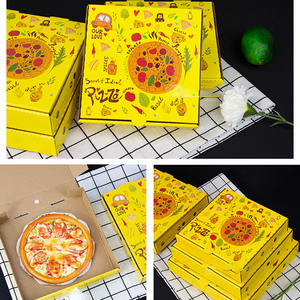 Caja de cartón corrugado <span class=keywords><strong>para</strong></span> pizza, embalaje de alimentos, <span class=keywords><strong>para</strong></span> llevar, personalizado - Product Image 4