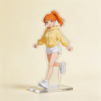 Pas de frais de moule Conception gratuite de vos figurines d'impression uv découpées personnalisées Anime photos logo mignon clair acrylique anime standees