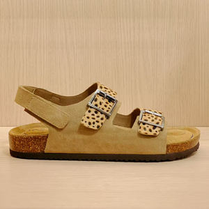 Mules en cuir de vachette et liège, tendance classique, écologiques, ergonomiques, pour femmes, à porter au quotidien, vente en gros d'usine en péninsule - Product Image 2