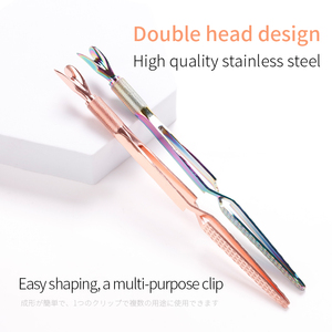 Coupe-<span class=keywords><strong>cuticules</strong></span> en acier inoxydable à double tête, <span class=keywords><strong>pince</strong></span> à épiler, pousse-<span class=keywords><strong>cuticules</strong></span>, <span class=keywords><strong>pince</strong></span> à modeler, <span class=keywords><strong>pince</strong></span> à épiler de type X, outils de manucure - Product Image 5