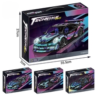 Coche Deportivo Cyberpunk 1:14, Bloques de Construcción con Control Remoto, Más de 1000 Piezas, Ladrillos Tecnológicos, Juego de Juguetes de Modelos de Superautos Geniales