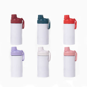 Vaso Térmico Antiderrames <span class=keywords><strong>de</strong></span> 12 oz para Niños, Botella <span class=keywords><strong>de</strong></span> <span class=keywords><strong>Agua</strong></span> <span class=keywords><strong>de</strong></span> Acero Inoxidable <span class=keywords><strong>de</strong></span> 350 ml con Asa y Tapa <span class=keywords><strong>de</strong></span> Rosca, Apta para Sublimación - Product Image 4