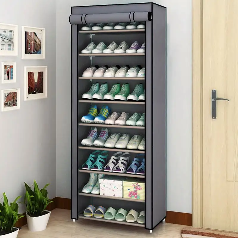 Organizador de caja de zapatos de visión plegable de buena calidad personalizado con ventana transparente