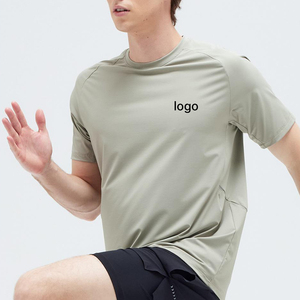 เสื้อยืดวิ่งผู้ชายแบบแห้งเร็วพิมพ์ลายตามสั่ง ทรงเข้ารูป ผลิตจากไนลอน สำหรับออกกำลังกายและเล่นกีฬา - Product Image 1
