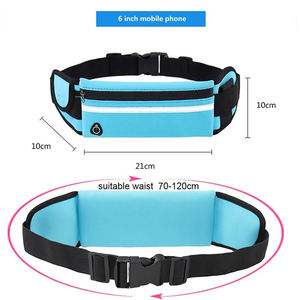 Marsupio Sportivo Impermeabile con Logo Personalizzato, Chiusura a Zip e Motivo a Lettere per Palestra, Corsa e Fitness all'Aperto - Product Image 2