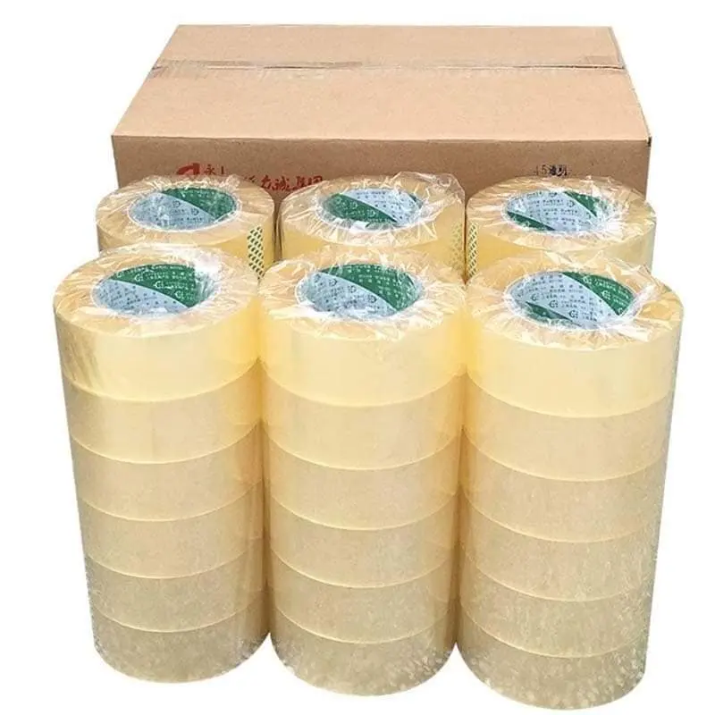 transparent strong bopp packing tape free samples clear packing customization adhesive paper tape