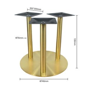 Luxury Modern Heavy-duty Stainless Steel Furniture Legs for Restaurants Coffee Shops Gyms Malls-chrome Gold Table Base - Product Image 6