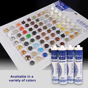 Scellant en silicone à durcissement neutre multi-usages inodore PD990 300ml <span class=keywords><strong>Noir</strong></span> Adhésif pour la décoration des murs intérieurs et des plinthes - Product Image 3