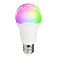 Nouvelle lampe de nuit intelligente LED WiFi moderne pour la maison, 9W, contrôle par PC, Google Assistant, Alexa, RGB multicolore, télécommande WiFi, E26 E27
