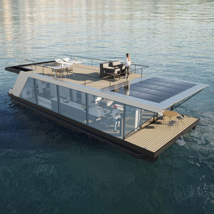 Casa de agua Modular, casa móvil pequeña, proyecto de <span class=keywords><strong>Hotel</strong></span> flotante, casa de botes solares, casas flotantes con ventana <span class=keywords><strong>grande</strong></span> - Product Image 6