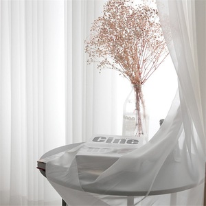 Commercio all'ingrosso moderno hotel <span class=keywords><strong>camera</strong></span> <span class=keywords><strong>da</strong></span> letto alta finestra tessuto voile bianco <span class=keywords><strong>tende</strong></span> trasparenti per il soggiorno - Product Image 6