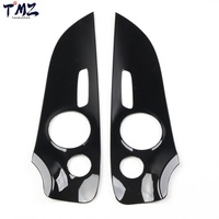 2 Buah Penutup Interior Plastik Trim Panel Pintu Motif Karbon untuk Mercedes Benz E Class AMG Coupe 2016 2021