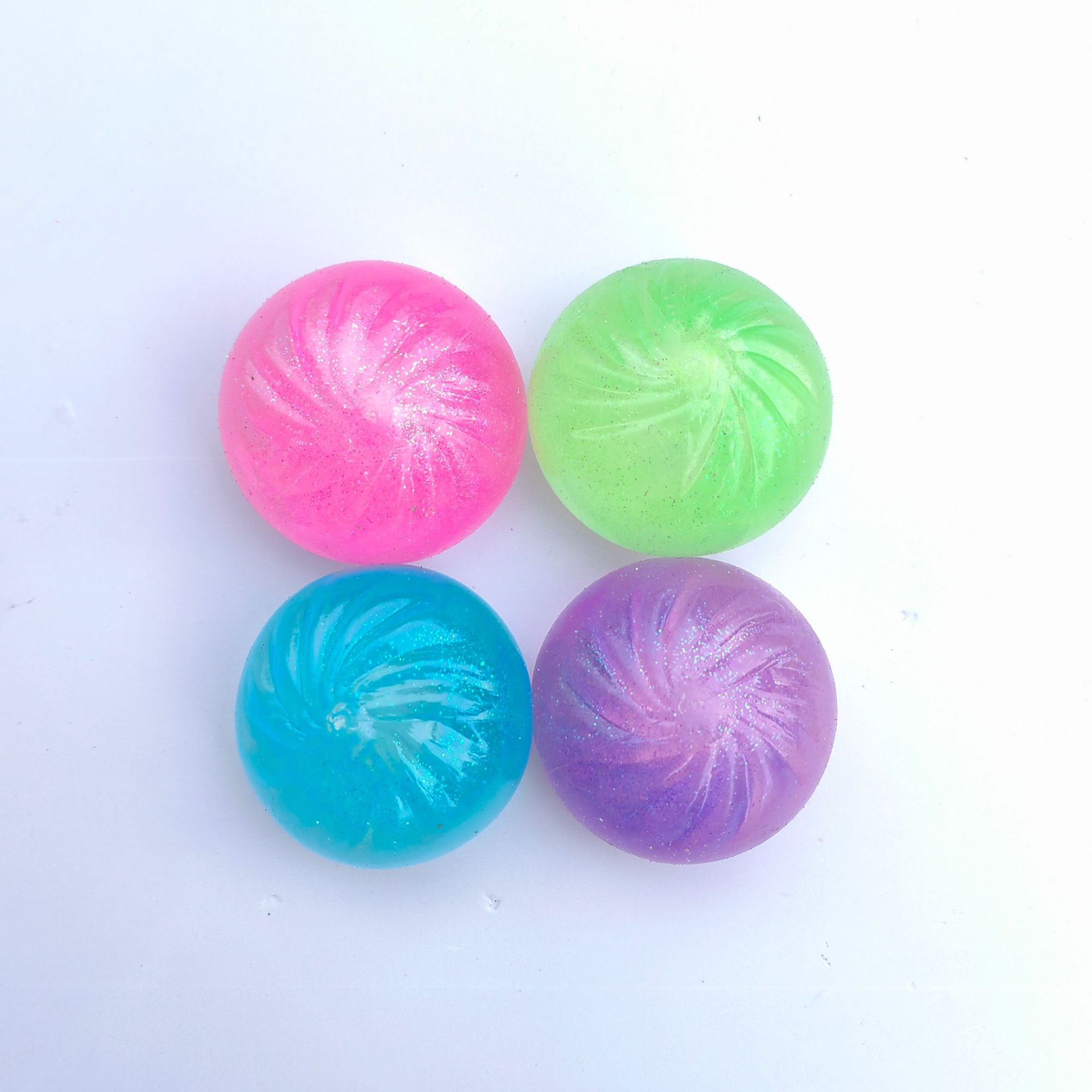 Chignon en cristal rose doré (vert)