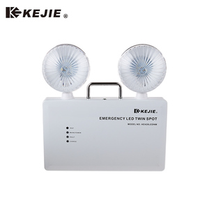 Lampe d'urgence à deux têtes LED Fourniture en gros Auto-test LED Lampe d'urgence à deux têtes Hôpital 6W LED Spot d'urgence double
