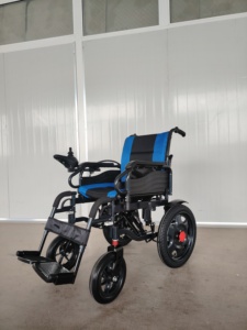 High Performance 250W * <span class=keywords><strong>2</strong></span> Motor Long Endurance Wheelchair, cadeira de rodas elétrica dobrável e portátil para pessoas com deficiência - Product Image 6