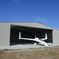 Hangar économique en structure acier préfabriquée 50x40m à assemblage rapide pour le stationnement et le stockage d'avions