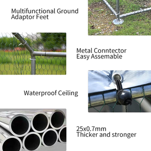 Wholesale Custom Size Large Metal Walk-in Enclosure Hen Run House Pet Layers Poultry Farming <b>Cage</b> Egg Chicken Coop - Product Image 3